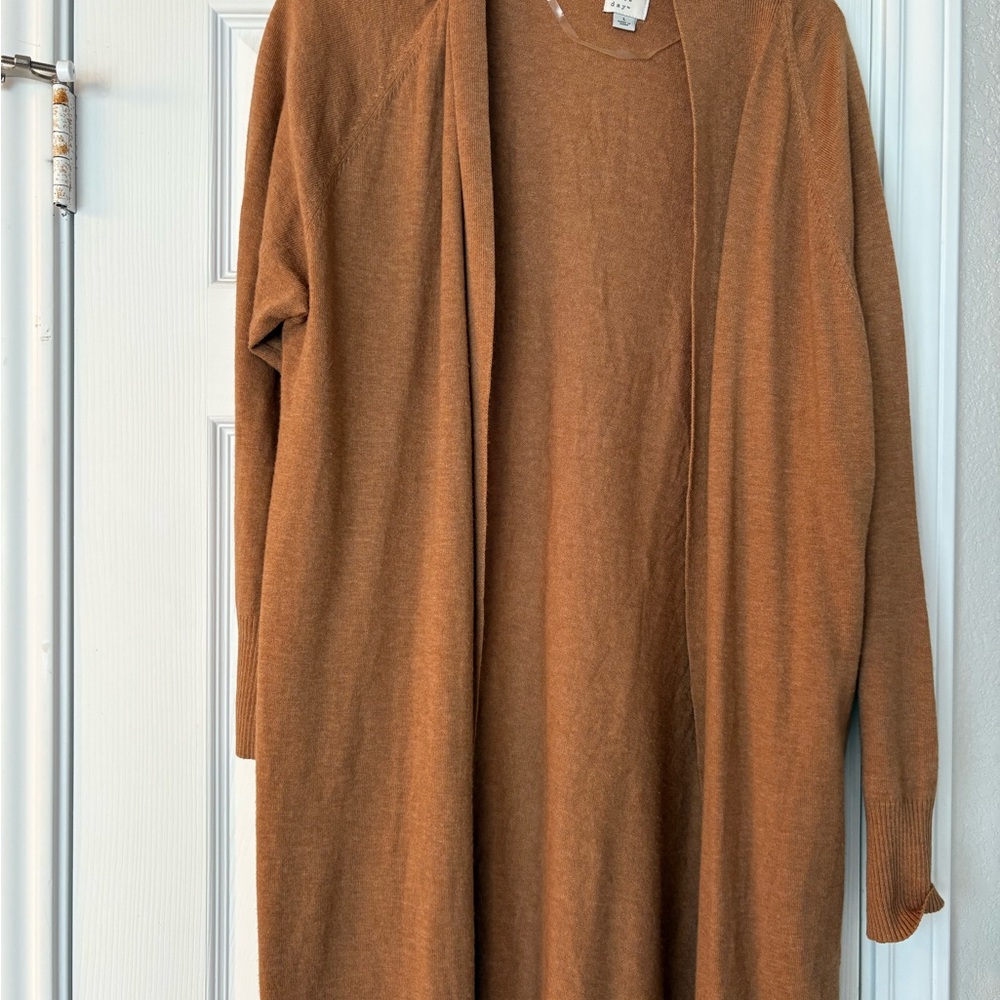 a new day Women's Tan Open Front Cardigan